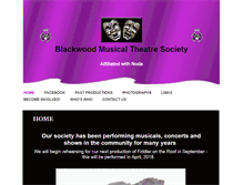 Tablet Screenshot of blackwoodmusicaltheatresociety.org